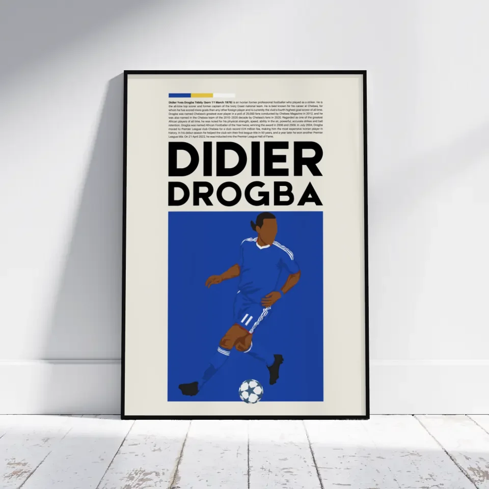 Didier Drogba Chelsea - Minimalist