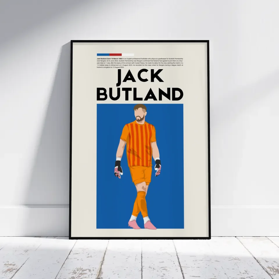 Jack Butland Rangers - Minimalist