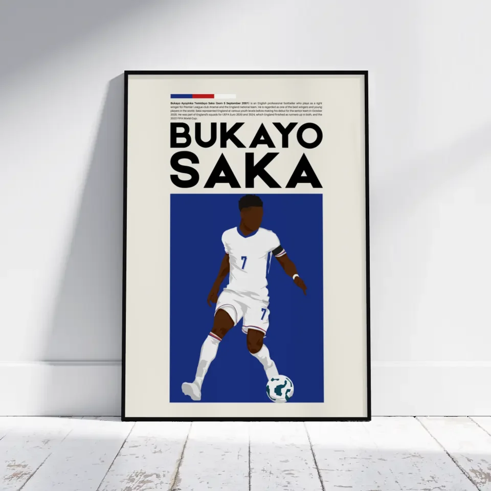 Bukayo Saka England - Minimalist