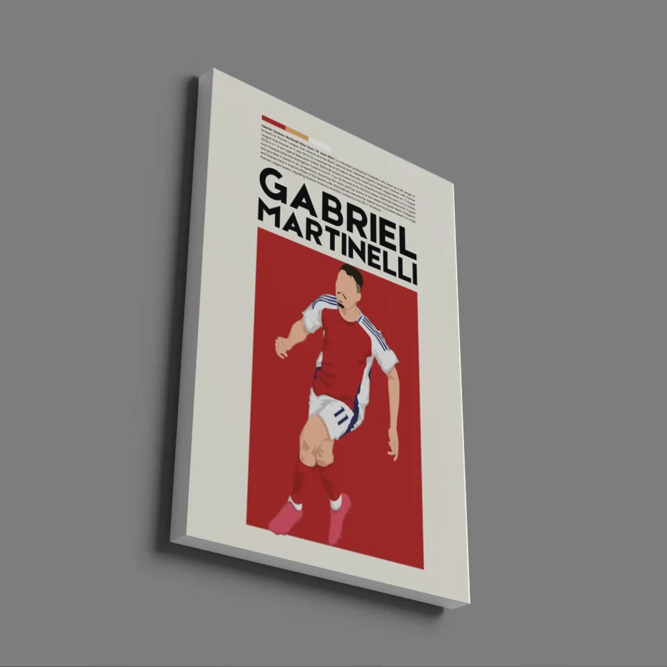 Gabriel Martinelli Arsenal - Minimalist