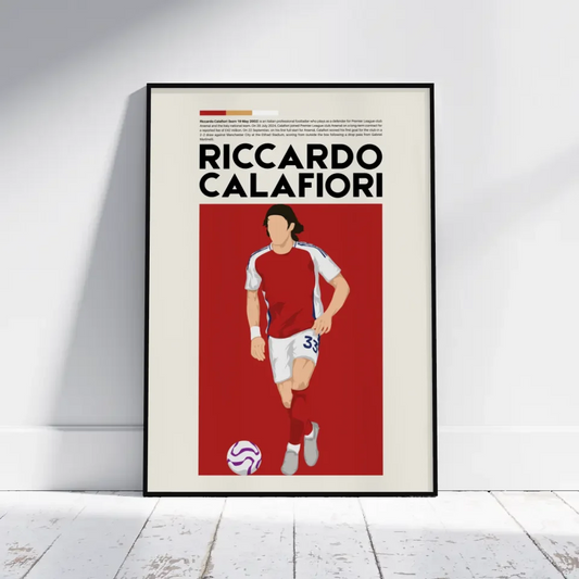 Riccardo Calafiori Arsenal - Minimalist