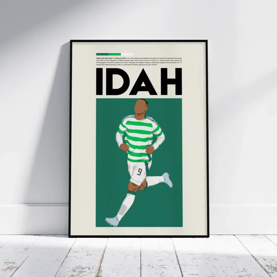 Adam Idah Celtic - Minimalist