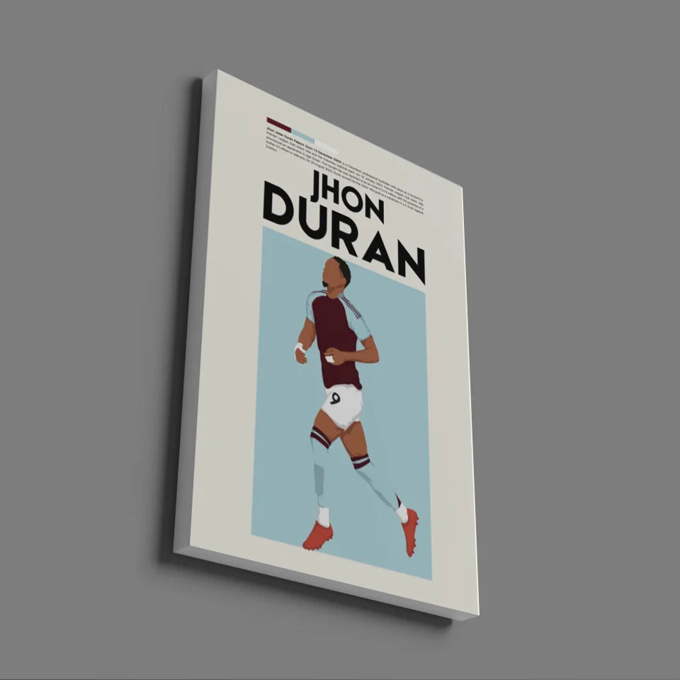 Jhon Durán Aston Villa - Minimalist