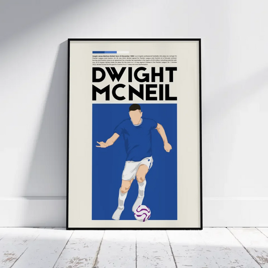 Dwight McNeil Everton - Minimalist