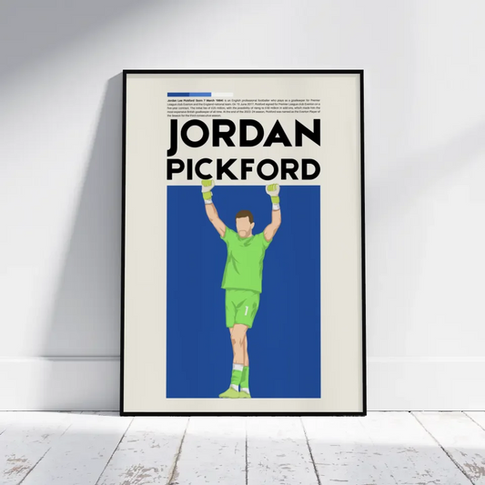 Jordan Pickford Everton - Minimalist