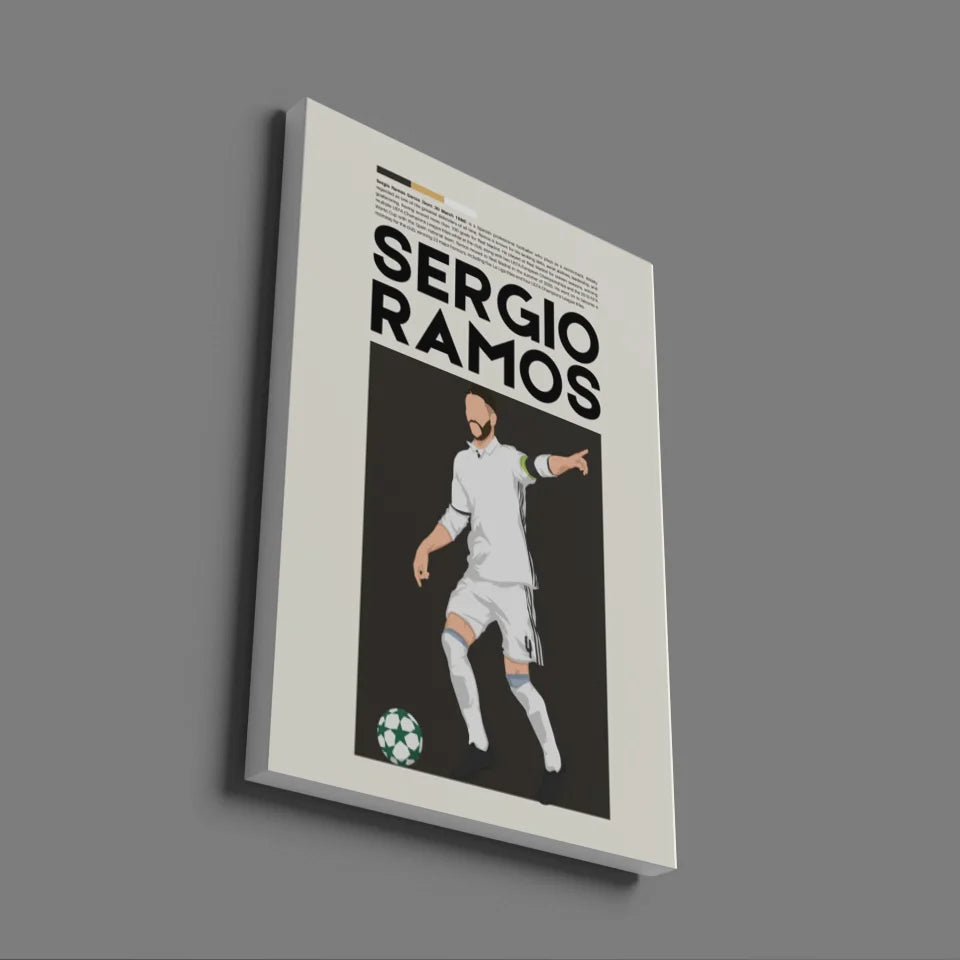 Sergio Ramos Real Madrid - Minimalist