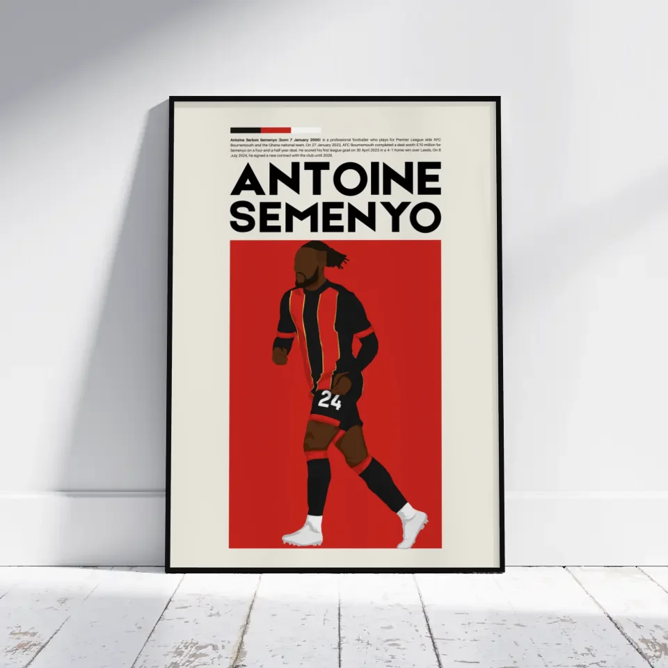 Antoine Semenyo Bournemouth - Minimalist