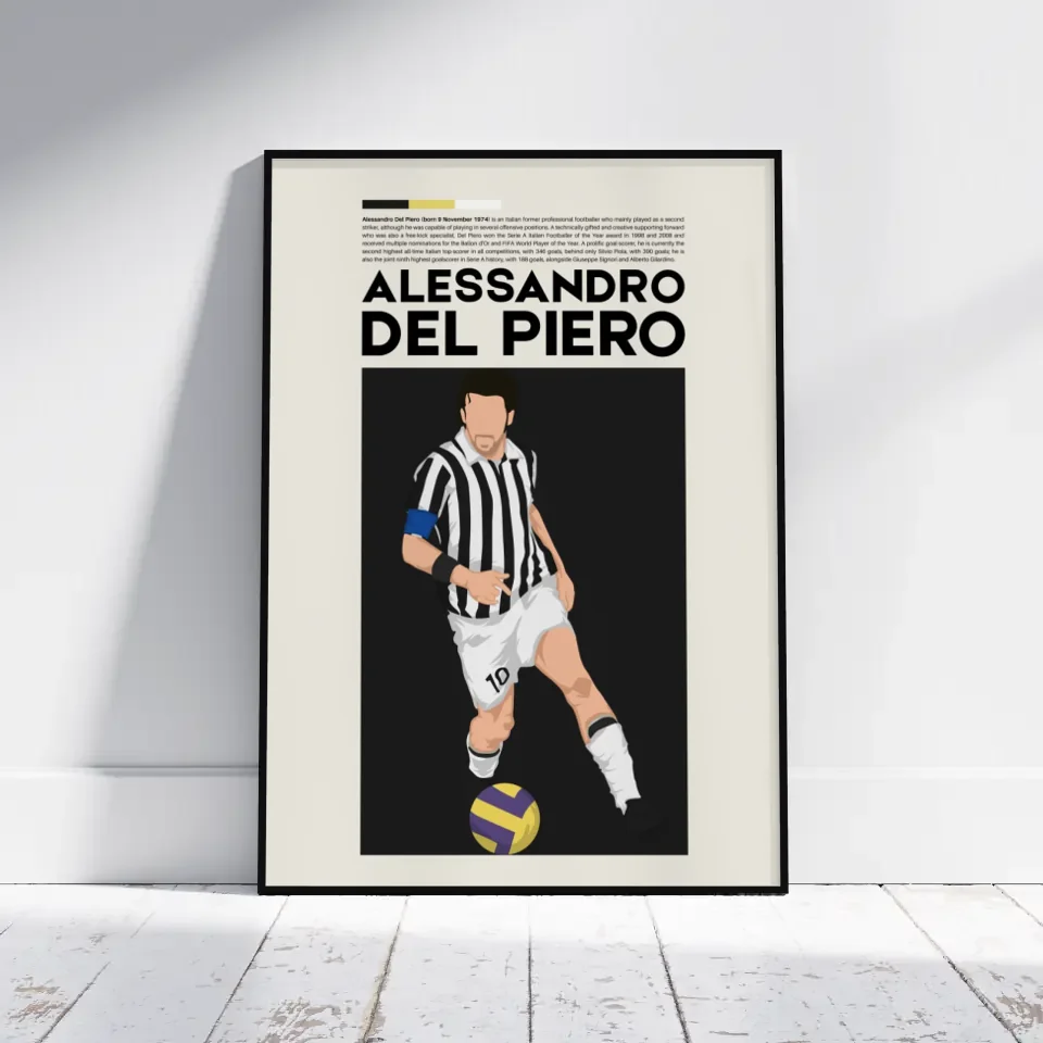 Alessandro Del Piero Juventus - Minimalist