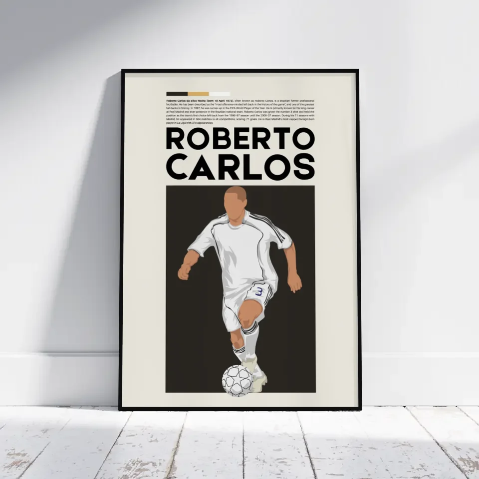 Roberto Carlos Real Madrid - Minimalist