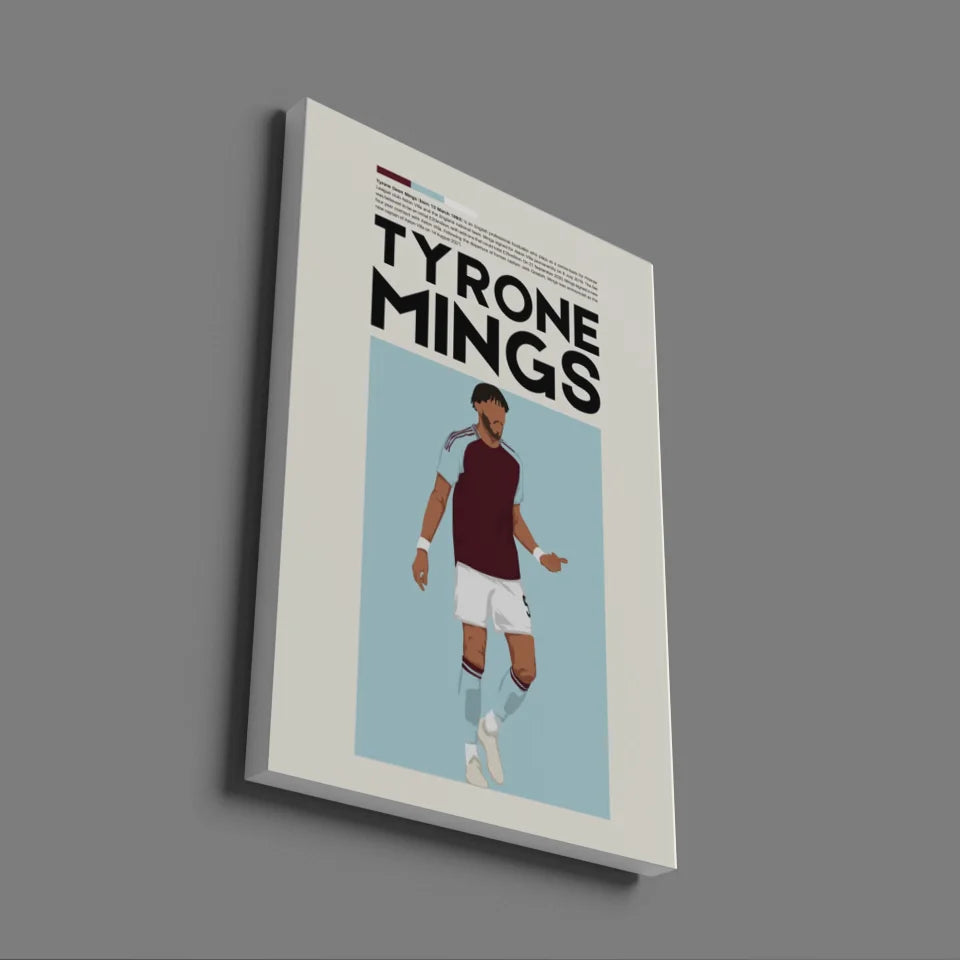 Tyrone Mings Aston Villa - Minimalist