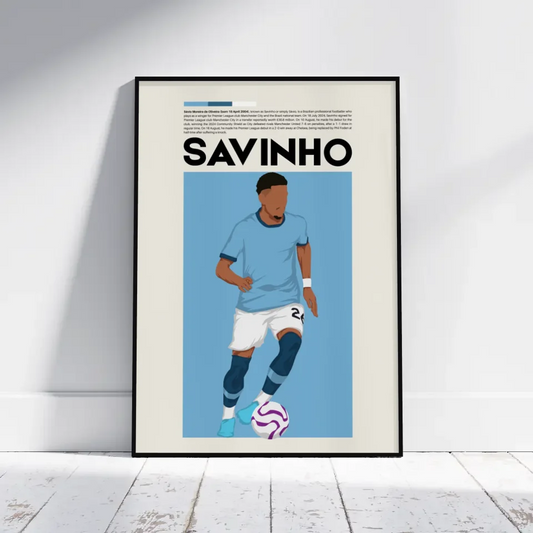 Savinho Man City - Minimalist